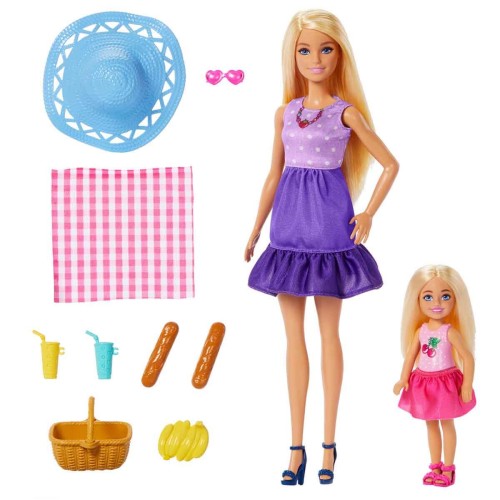 Barbie Malibu ve Chelsea Piknik Oyun Seti JBF43