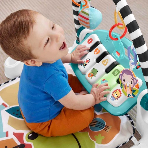 Fisher Price Neşeli Hayvanlar Piyanolu Jimnastik Merkezi HWY49