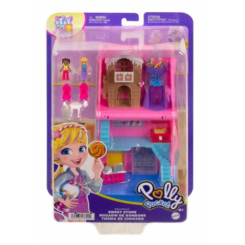 Polly Pocket Pollyville Şeker Dükkanı Oyun Seti HNB03 Polly Pocket Pollyville Şeker Dükkanı Oyun Seti HNB03