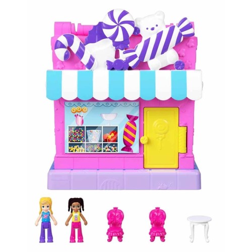 Polly Pocket Pollyville Şeker Dükkanı Oyun Seti HNB03 Polly Pocket Pollyville Şeker Dükkanı Oyun Seti HNB03
