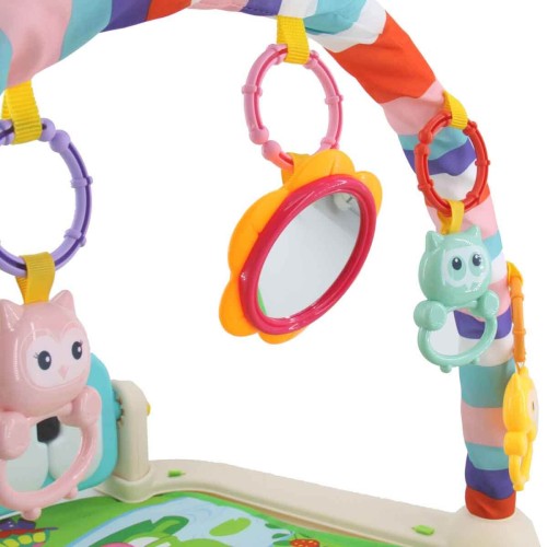 Babycim Bebek Piyanolu Oyun Halısı ve Jimnastik Merkezi (Aynalı ve Çıngıraklı)