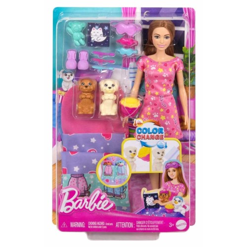 Barbie ve Köpekçikleri Pijama Partisi Oyun Seti HXN01 Barbie ve Köpekçikleri Pijama Partisi Oyun Seti HXN01