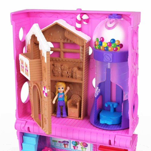 Polly Pocket Pollyville Şeker Dükkanı Oyun Seti HNB03 Polly Pocket Pollyville Şeker Dükkanı Oyun Seti HNB03