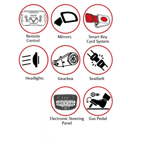 Pilsan 05 272 Attack 12V Çift Kişilik Akülü Araba (Uzaktan Kumandalı)