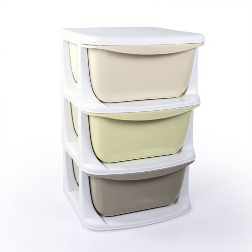 Dolu Nuve 7130 - 3 Çekmeceli 3 Katlı Çocuk Saklama Ünitesi