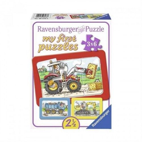 Ravensburger Çocuk Araçlar 2x6 Puzzle 065738