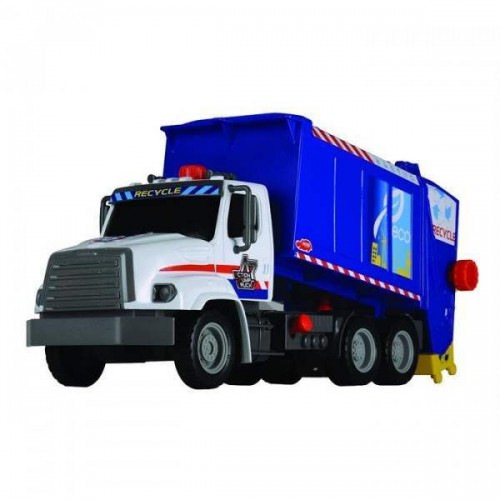 Dickie Toys Hava Pompalı Çöp Kamyonu - Mavi 3806002