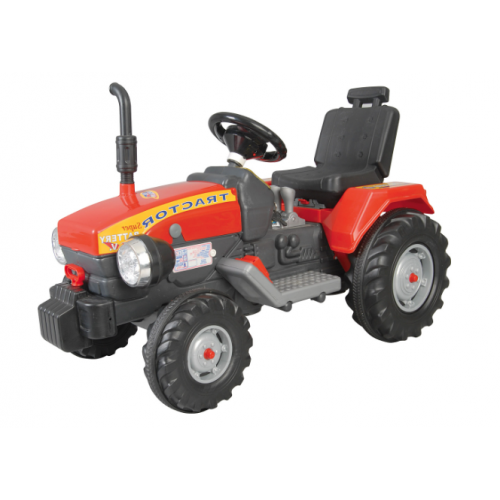 Pilsan 12 V Akülü Süper Traktör-Kırmızı 05-210