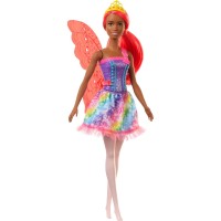 Barbie Dreamtopia Peri Bebekler Koyu Tenli, Kızıl Saçlı GJK01