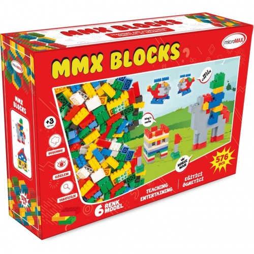 Micromax 576 Parça Blok Seti Büyük Kutulu Lego Tarzı Eğitici Oyun Seti