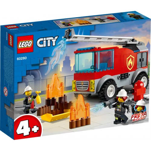 Lego City Merdivenli İtfaiye Kamyonu Yapım Seti 60280