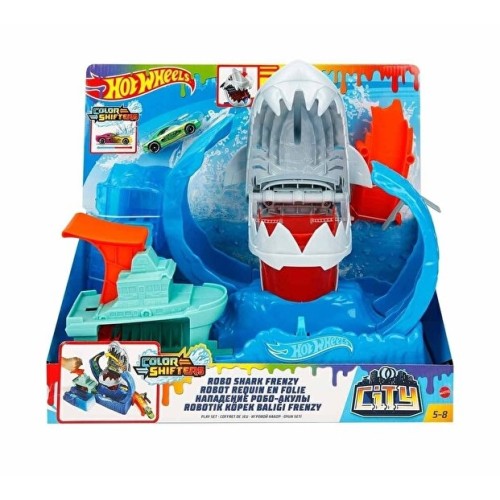 Hot Wheels Robotik Köpek Balığı Renk Değiştiren Oyun Seti GJL12 Hot Wheels Robotik Köpek Balığı Renk Değiştiren Oyun Seti GJL12