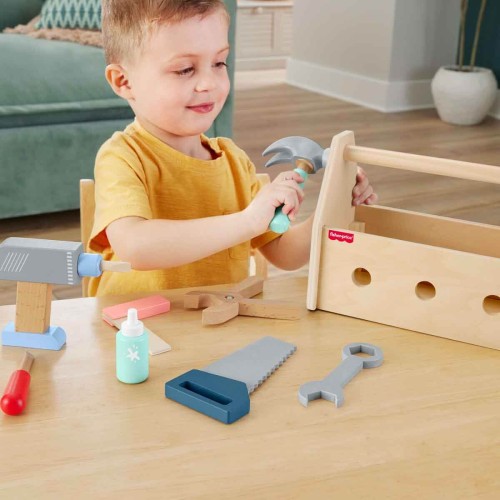 Fisher Price Ahşap Tamir Kutusu Seti HYG50 Fisher Price Ahşap Tamir Kutusu Seti HYG50