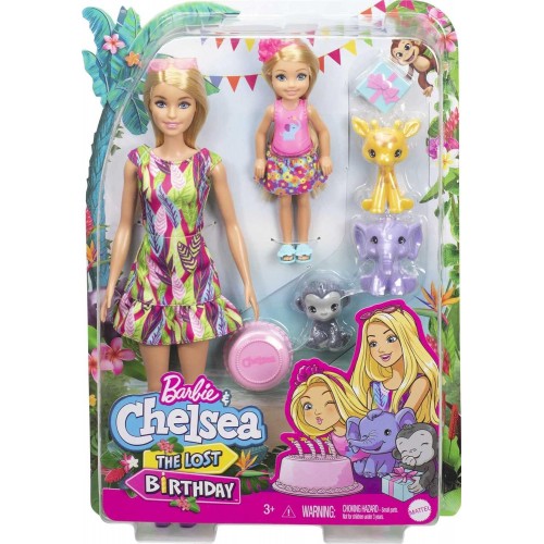 Barbie ve Chelsea Kayıp Doğum Günü Oyun Seti GTM82