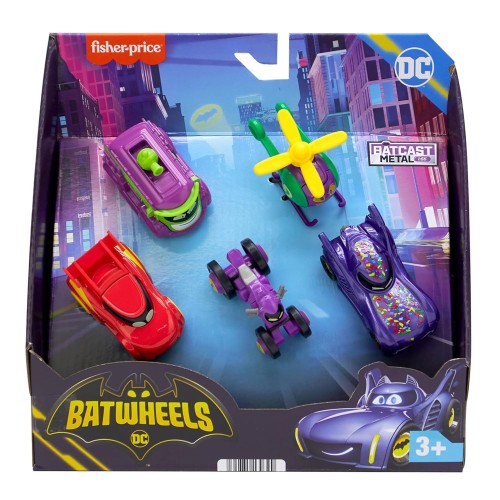 Fisher Price Dc Batwheels 1:55 Ölçekli Çoklu Araç Paketi HML21