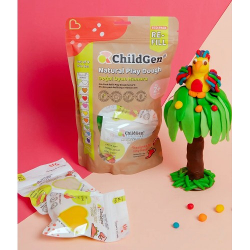 Childgen Doğal Oyun Hamuru Ecopack - 9 lu Set