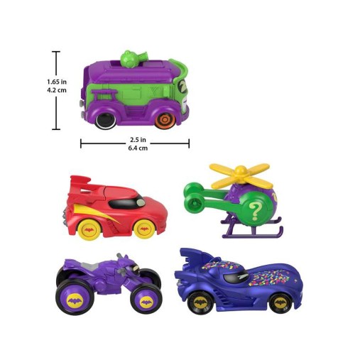 Fisher Price Dc Batwheels 1:55 Ölçekli Çoklu Araç Paketi HML21