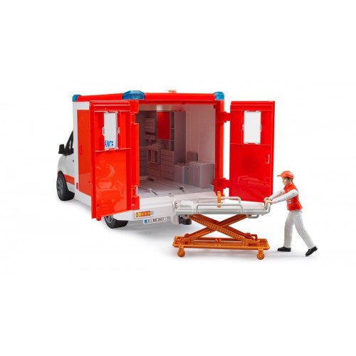 Bruder Mercedes Benz Sprinter Sirenli Ambulans ve Ekibi BR02676