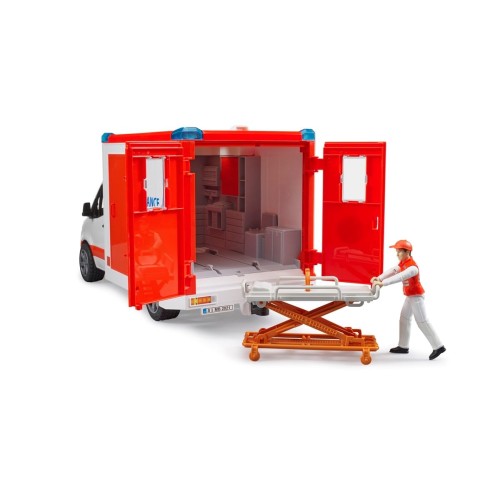 Bruder Mercedes Benz Sprinter Sirenli Ambulans ve Ekibi BR02676