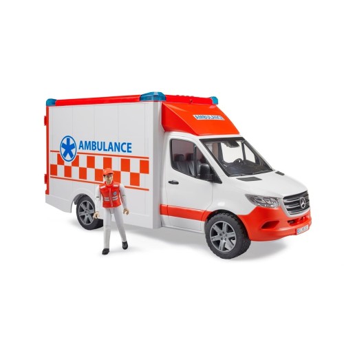 Bruder Mercedes Benz Sprinter Sirenli Ambulans ve Ekibi BR02676