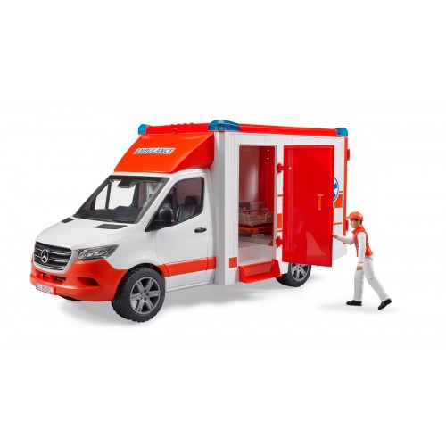 Bruder Mercedes Benz Sprinter Sirenli Ambulans ve Ekibi BR02676