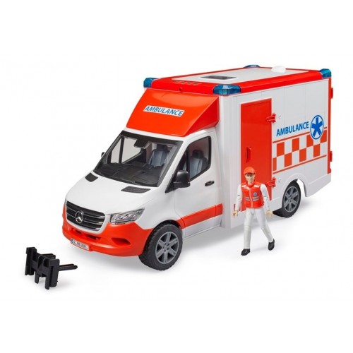 Bruder Mercedes Benz Sprinter Sirenli Ambulans ve Ekibi BR02676