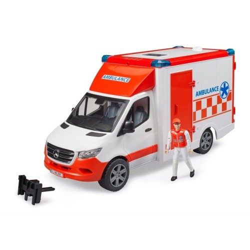 Bruder Mercedes Benz Sprinter Sirenli Ambulans ve Ekibi BR02676