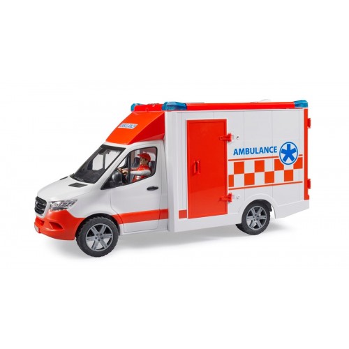 Bruder Mercedes Benz Sprinter Sirenli Ambulans ve Ekibi BR02676