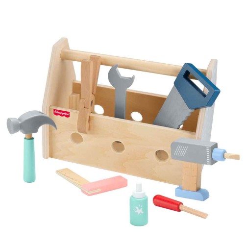 Fisher Price Ahşap Tamir Kutusu Seti HYG50 Fisher Price Ahşap Tamir Kutusu Seti HYG50