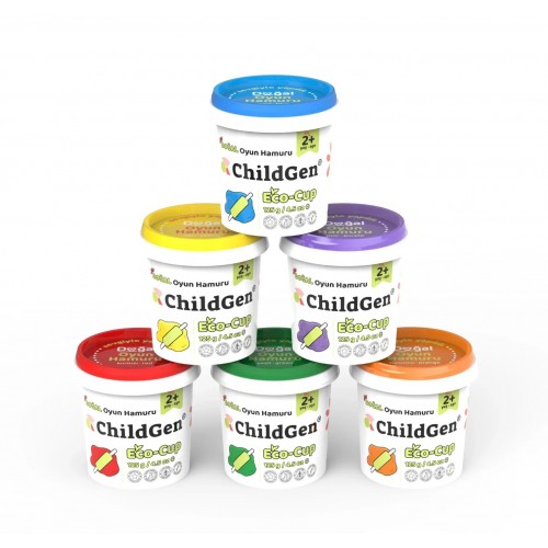 Childgen Oyun Hamuru ECOCUP - 6 LI SET