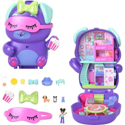 Polly Pocket Köpekçiğin Pijama Partisi Micro Oyun Seti JCR38