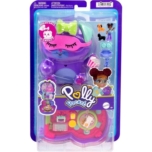 Polly Pocket Köpekçiğin Pijama Partisi Micro Oyun Seti JCR38