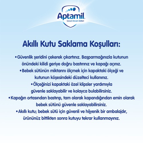 Aptamil 3 Devam Sütü 800 g 9-12 Ay Akıllı Kutu