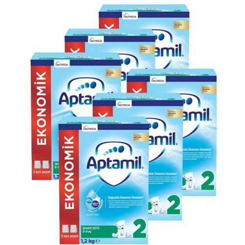 Aptamil 2 Devam Sütü Yeni Formül 1200 gr x 6 Adet
