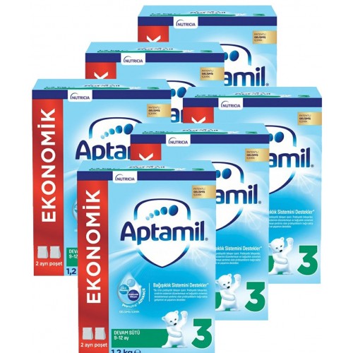 Aptamil 3 Devam Sütü Yeni Formül 1200 gr x 6 Adet