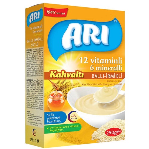Arı Mama Sütlü Ballı İrmikli (Kahvaltı) Pirinç Unu 250 gr