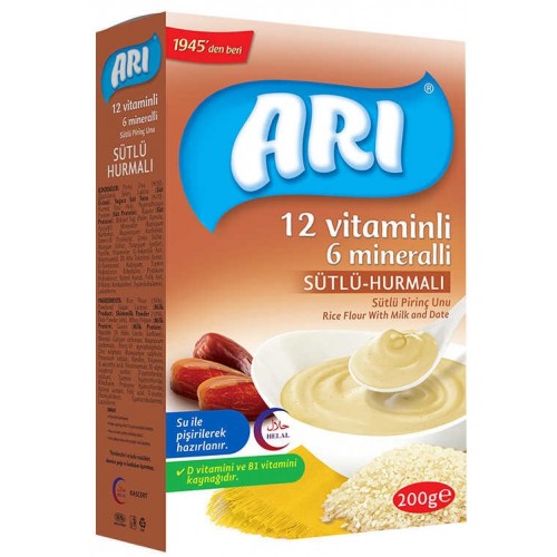 Arı Mama Sütlü Hurmalı Pirinç Unu 200 gr