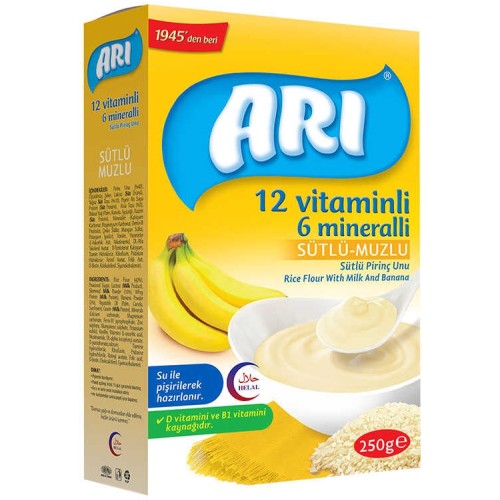 Arı Mama Sütlü Muzlu Pirinç Unu 250 gr