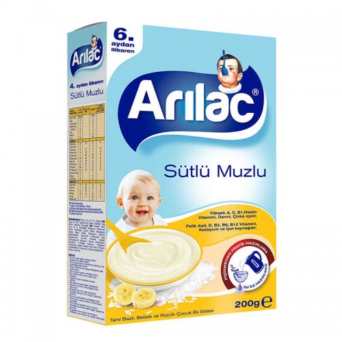 Arılac Instant Ek Gıda Sütlü Muzlu 200 gr