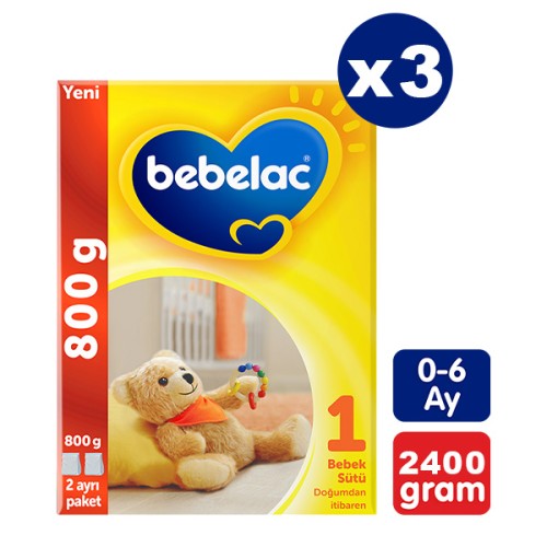 Bebelac 1 Bebek Sütü 800 gr x 3 Adet Bebelac 1 Bebek Sütü 800 gr x 3 Adet