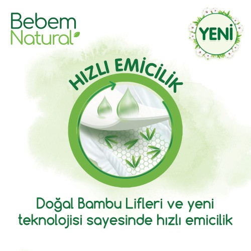 Bebem Natural Bebek Bezi Ultra Fırsat Paketi Junior 5 No 80 x 2 Adet