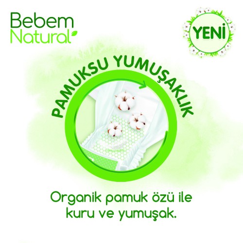 Bebem Natural Bebek Bezi Ultra Fırsat Paketi Maxi 4 No 104 x 2 Adet
