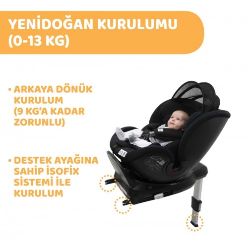 Chicco OneSeat Air Oto Koltuğu - Siyah