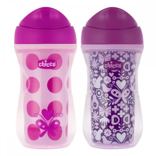 Chicco Yalıtımlı Aktive Bebek Bardağı 14 Ay+ Pembe 266 ml