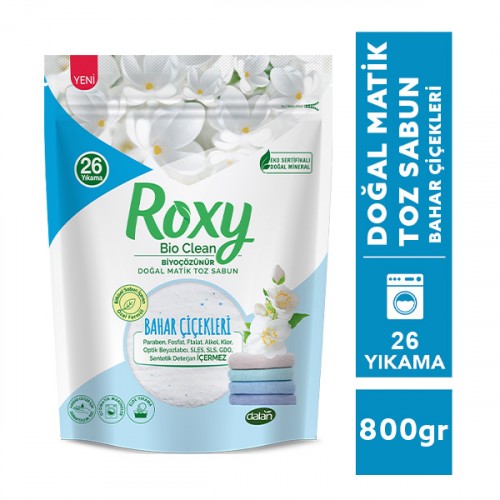 Dalan Roxy Bio Clean Matik Toz Sabun Bahar Çiçekleri 800 gr