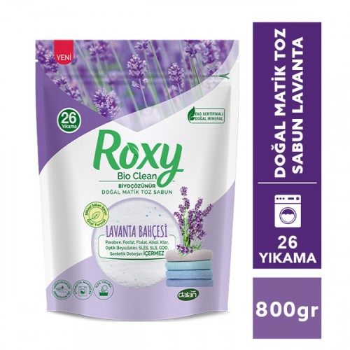 Dalan Roxy Bio Clean Matik Toz Sabun Lavanta 800 gr