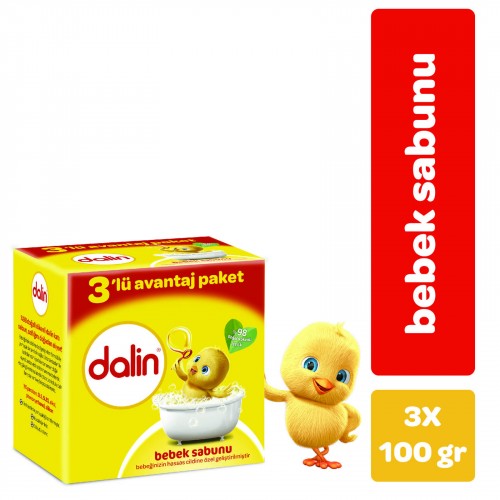 Dalin Bebe Sabun 100 gr (3lü Avantaj Paketi)