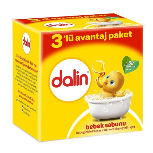 Dalin Bebe Sabun 100 gr (3lü Avantaj Paketi)