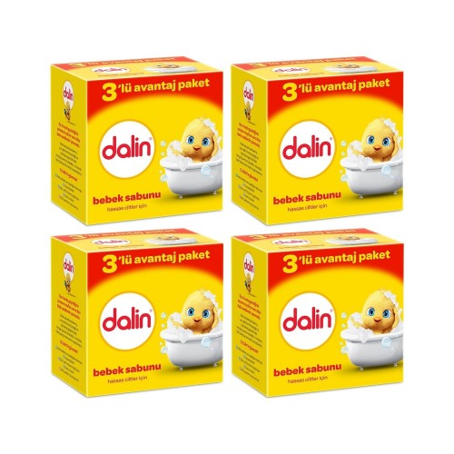 Dalin Bebe Sabun 100 gr (3lü Avantaj Paketi) x 4 Adet