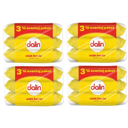 Dalin Islak Temizleme Mendili 56lı(3 Lü Paket) x 4 Adet